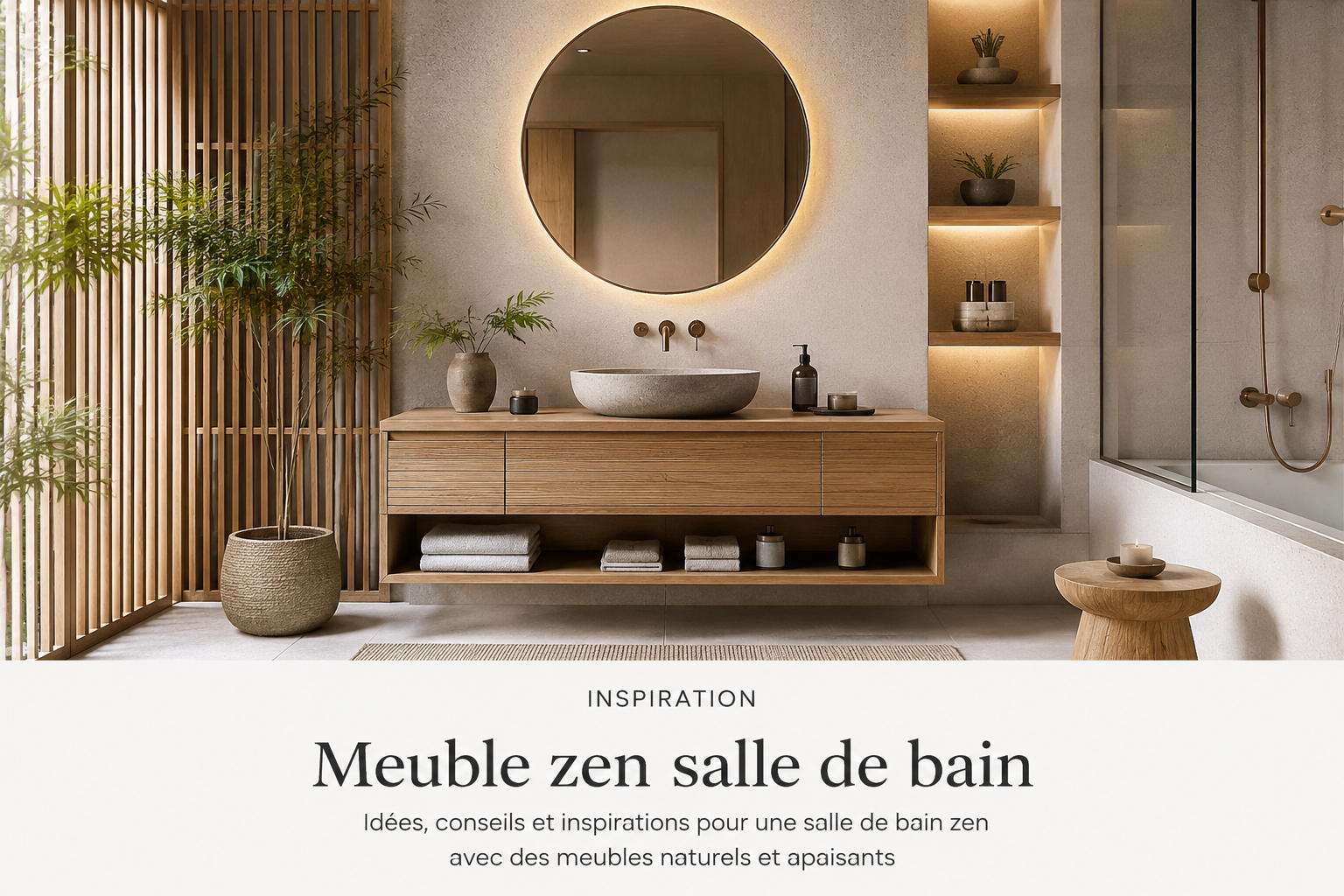 Meuble zen salle de bain