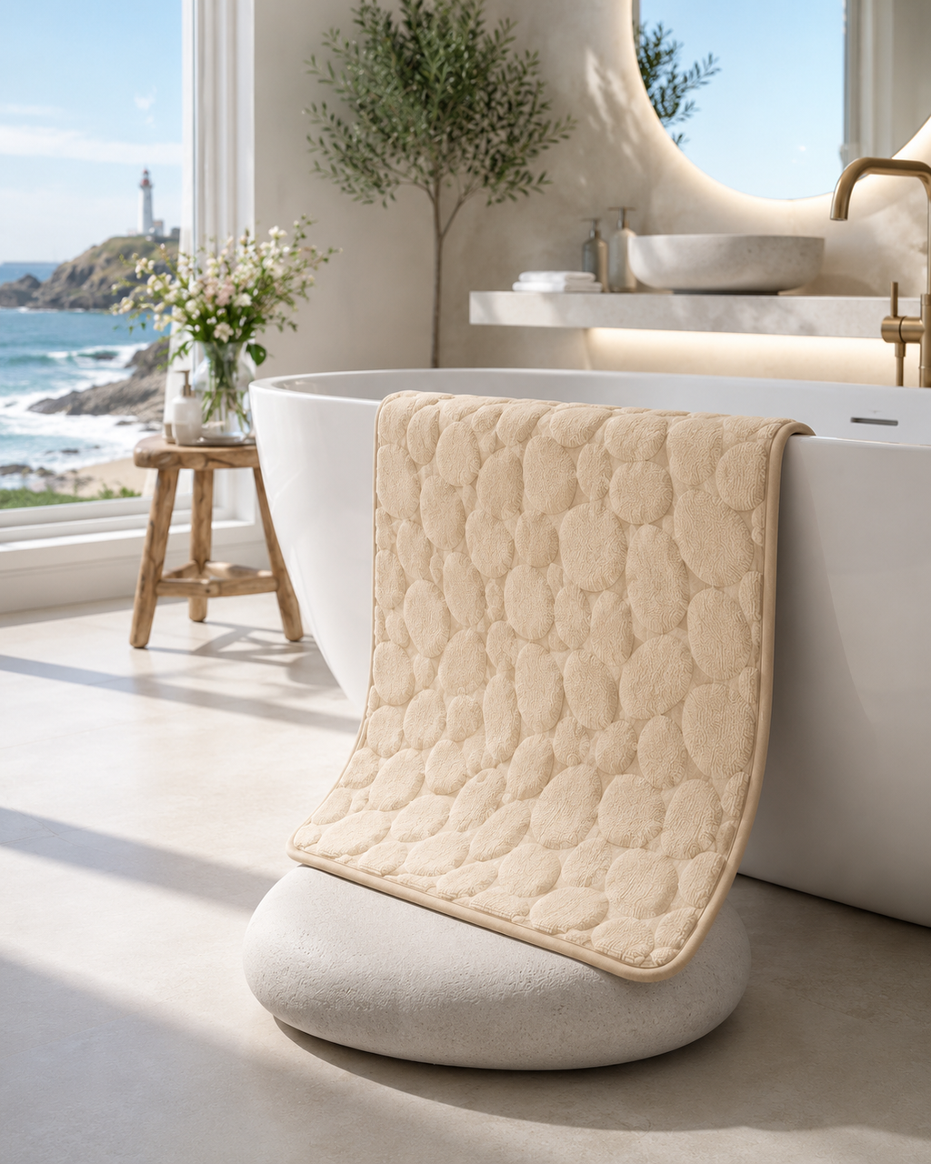 Tapis de bain moelleux