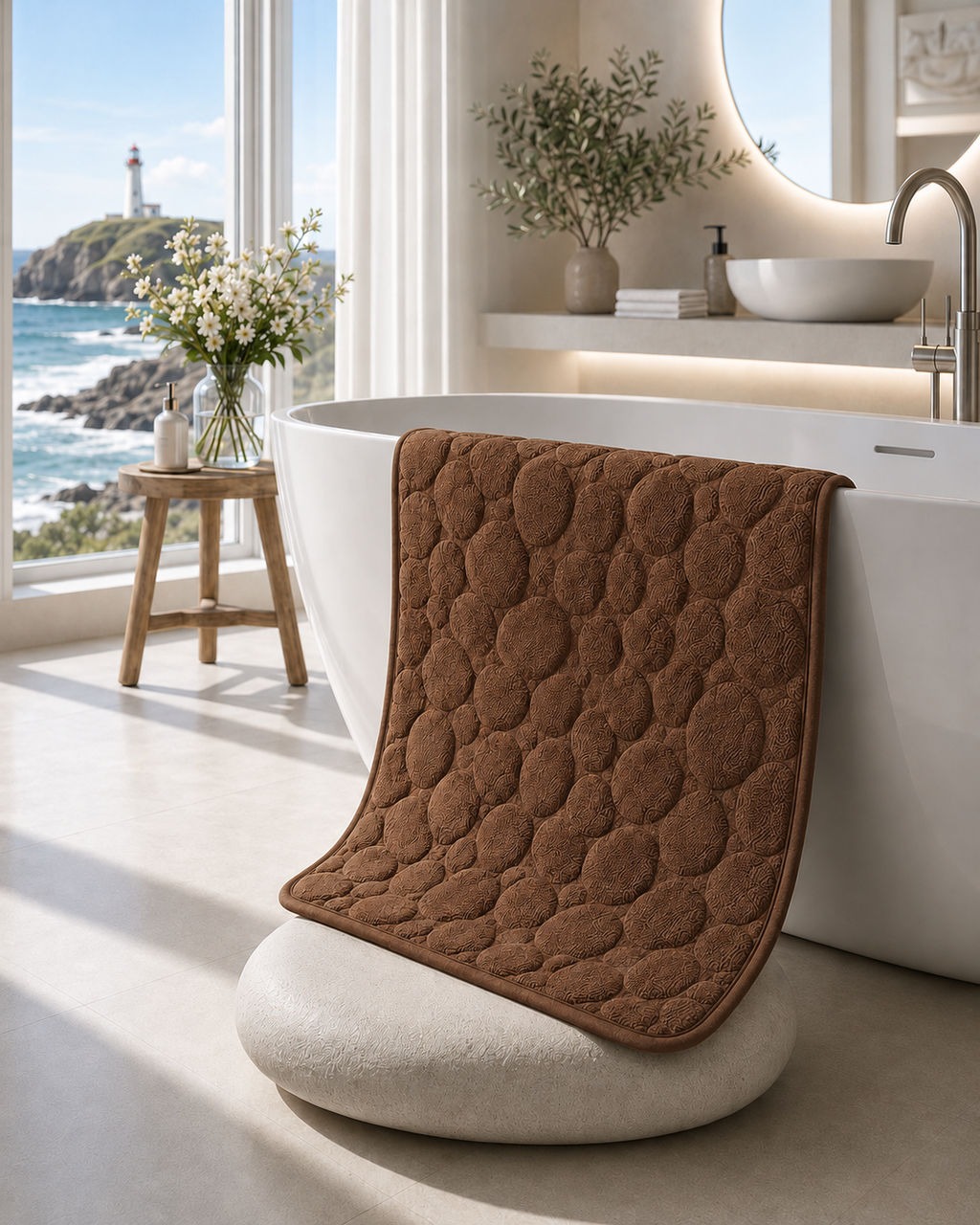 Tapis de bain design