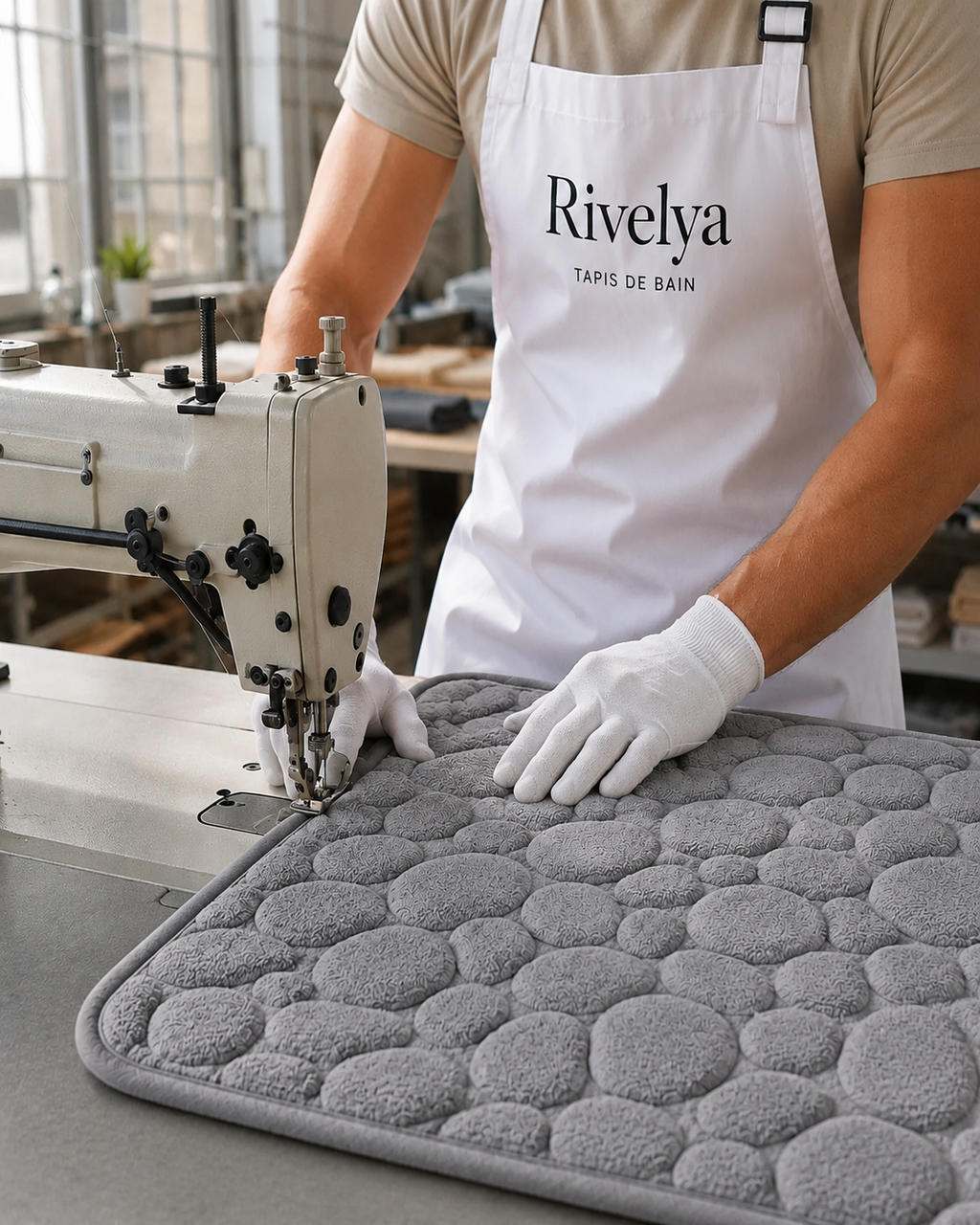 tapis de bain antiderapant absorbant coton sechage rapide ecologique medical design xxl original