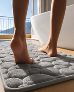 Tapis de Bain Galet Antidérapant, Ultra Absorbant et à Séchage Rapide